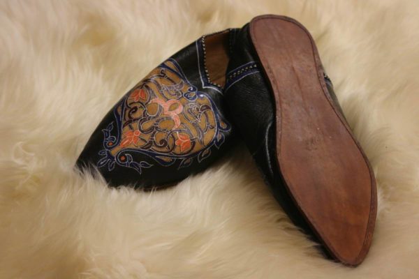 Leather-soled Slippers
