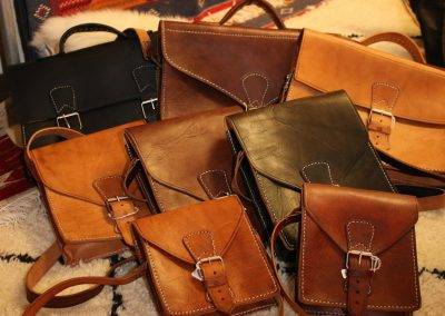 Leather bags made by Youssef
