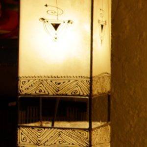 Square Henna Lamps